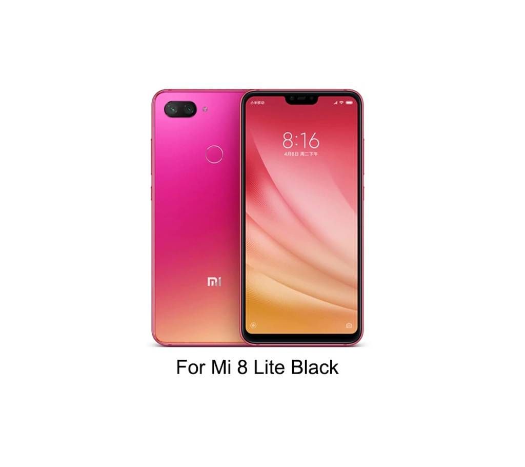 6D Tempered Glass Protector For Xiaomi Mi 8 Lite Black