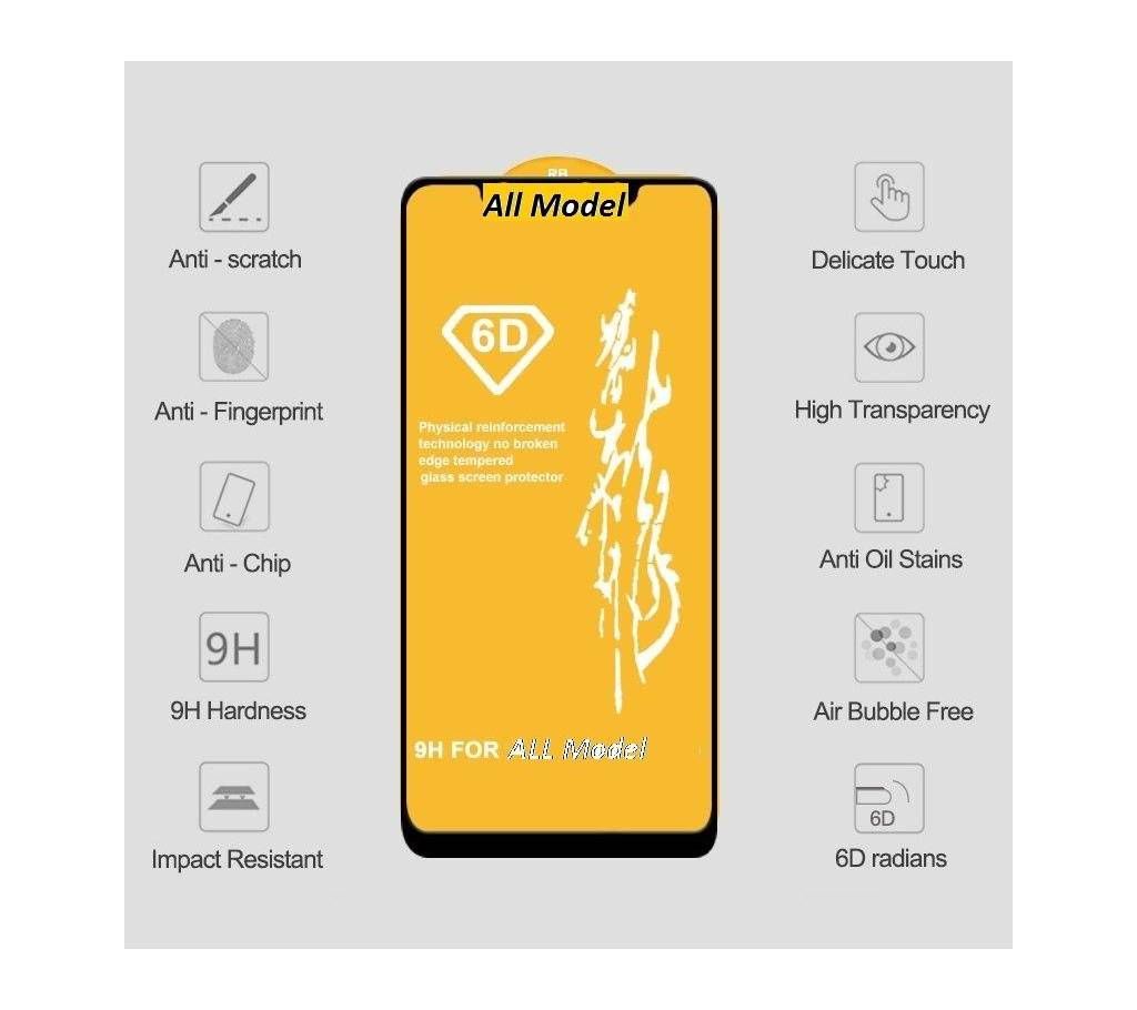 6D Tempered Glass Screen Protector for Xiaomi Redmi A26x