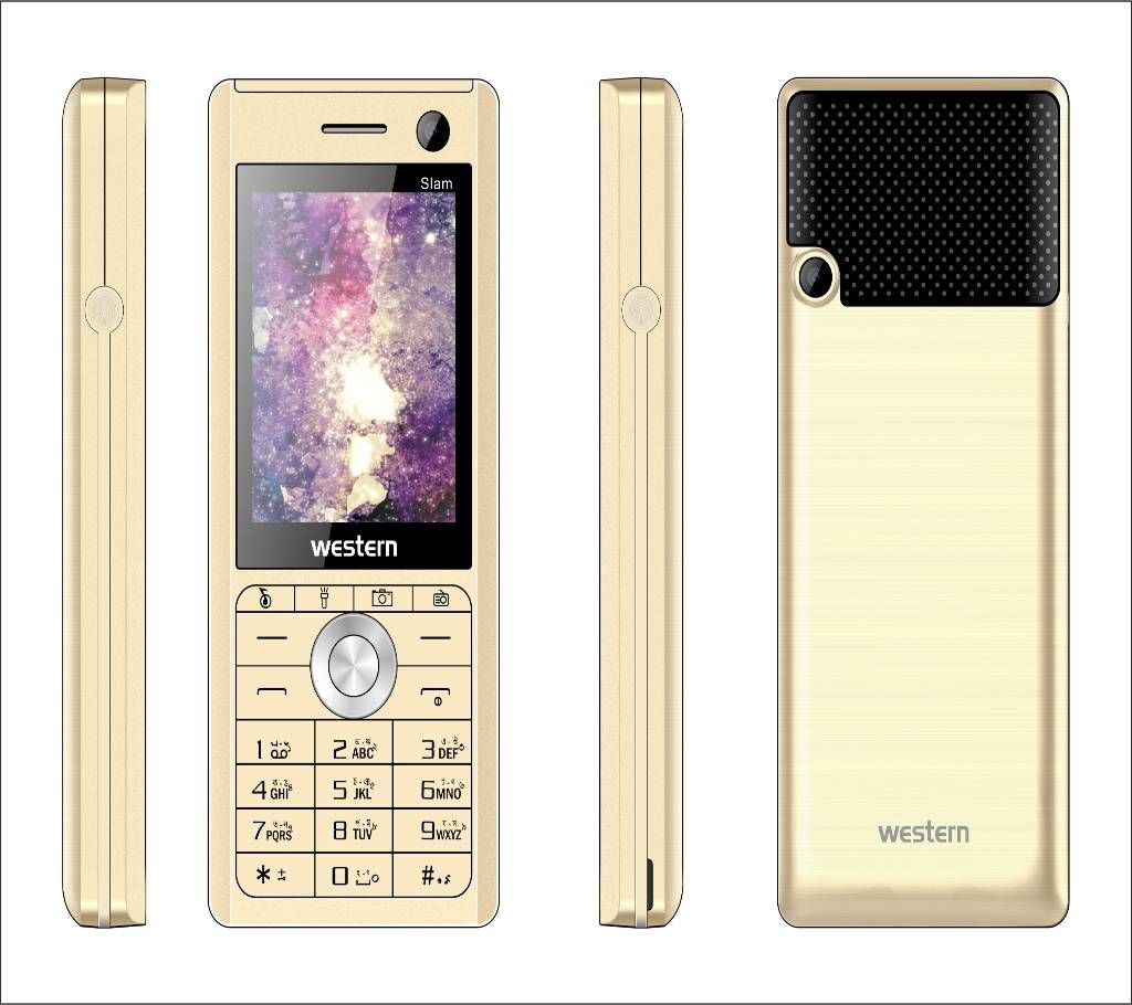 Western D-11 - Feature Phone - 2.4" - 32MB RAM - 32 MB ROM - Gold