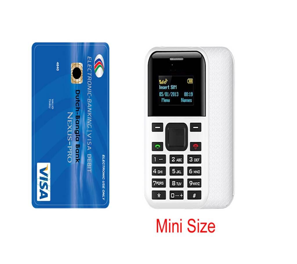 C8 Card Phone 500mAh Bluetooth Dial