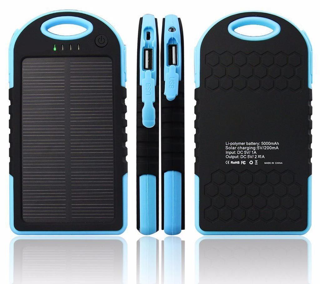 Solar Power Bank 5000mAh - Black
