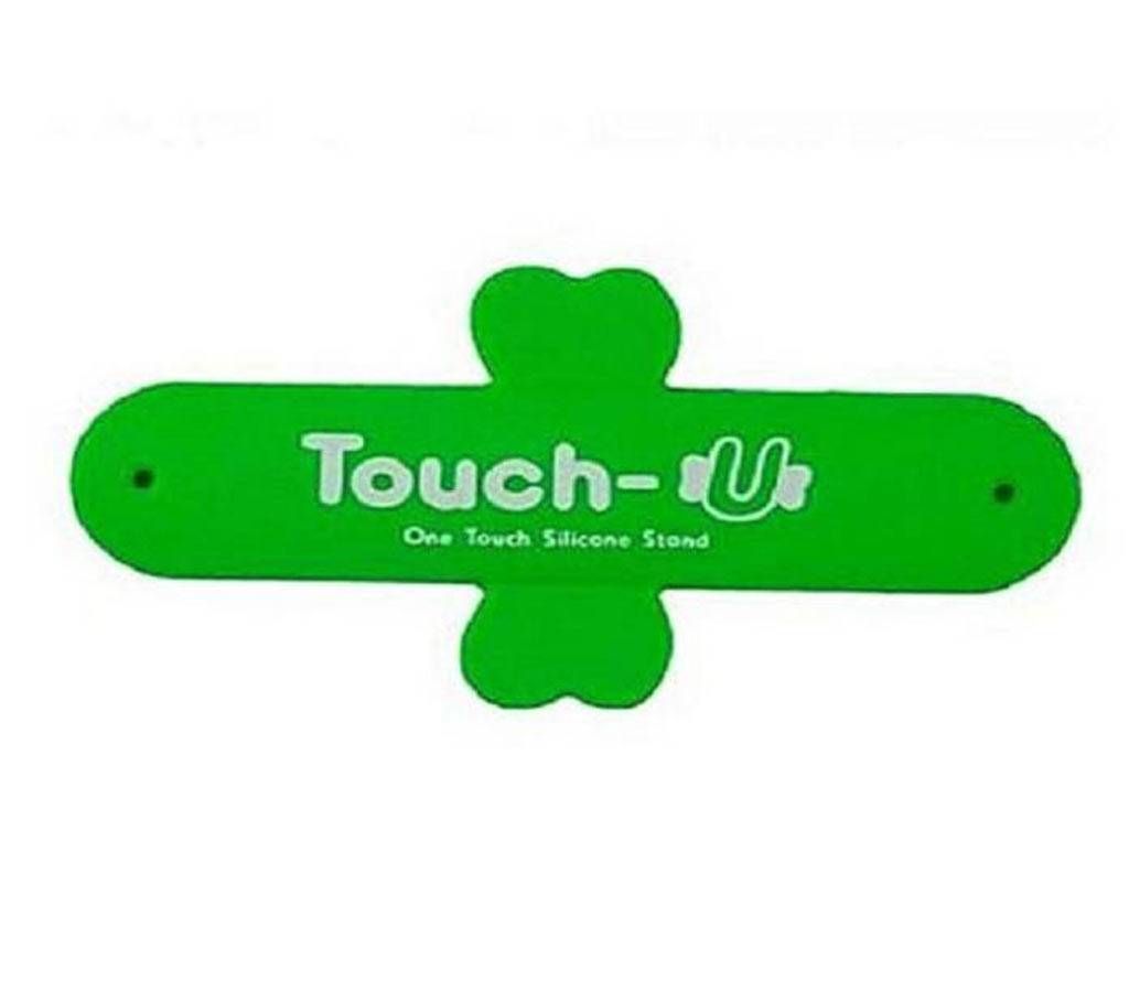Mobile Back Silicon Sticker Holder - Green