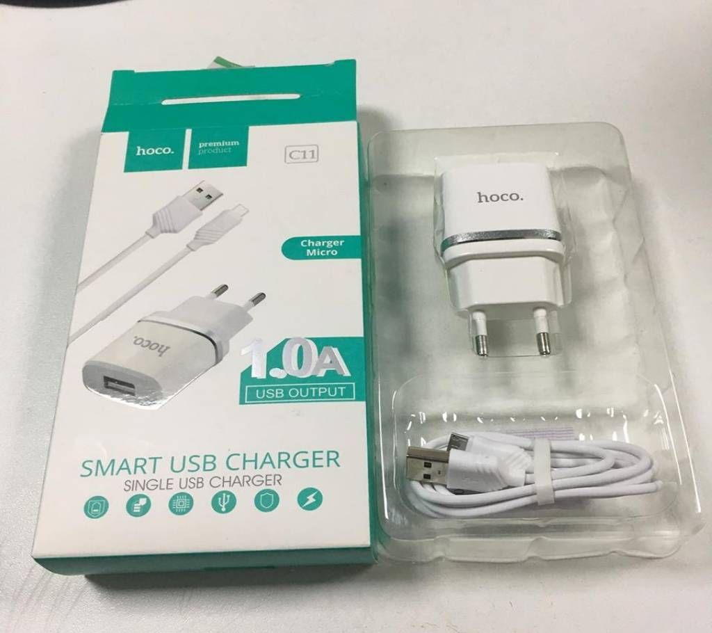 HOCO C11 Smart USB iPhone Charger with cable