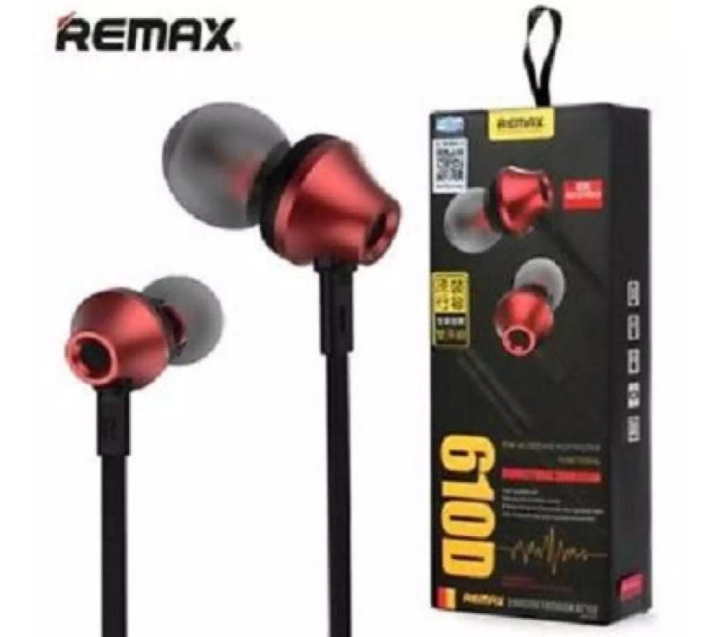 Remax Rm 610D Red colour earphone 