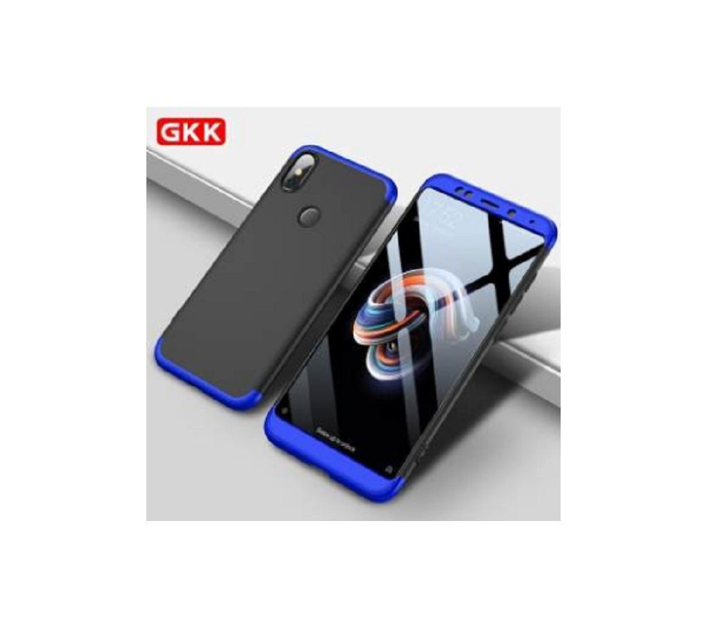 360 Degree GKK Back Cover for Xiaomi Redmi Note 5 pro -Black and Blue