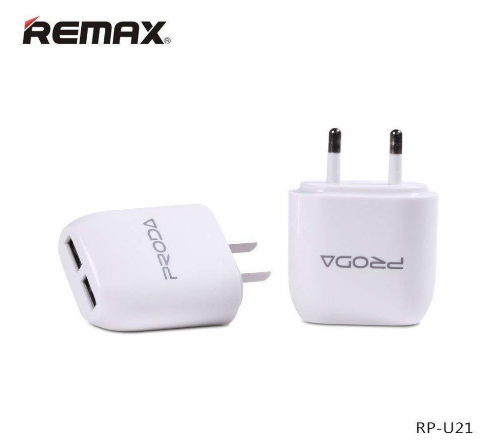PRODA Two Port USB Adapter RP-U21 - White