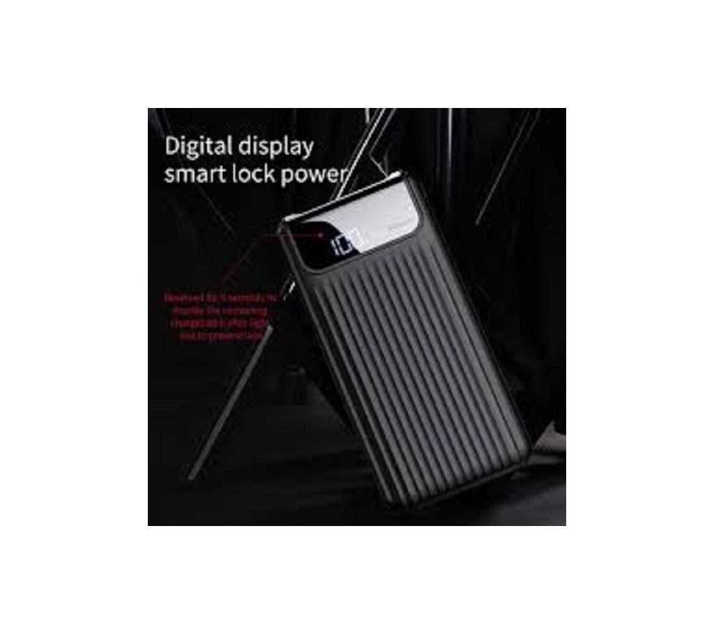 Baseus  QC3 10000mAh Dual USB Power Bank - Black