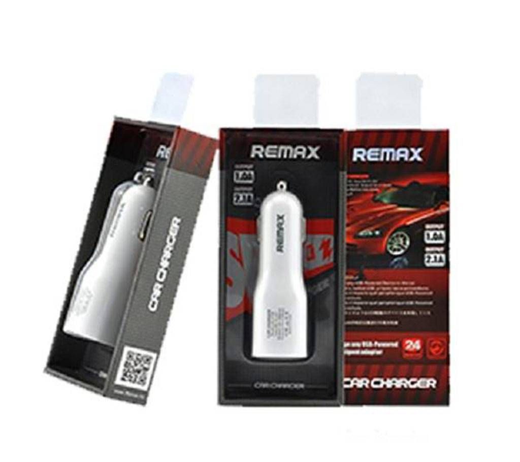 REMAX Dual Port USB Car Charger 1.0 A& 2.1 A