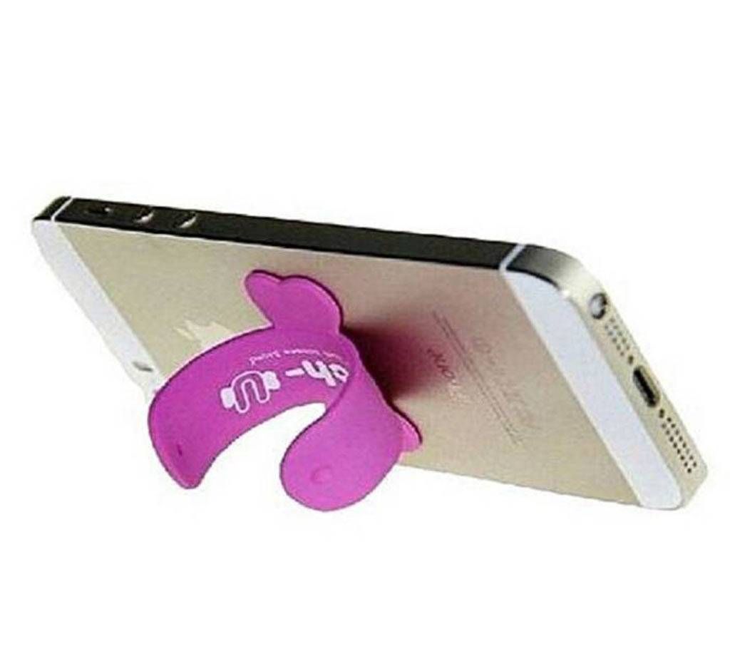Mobile Back Silicon Sticker Holder - Pink