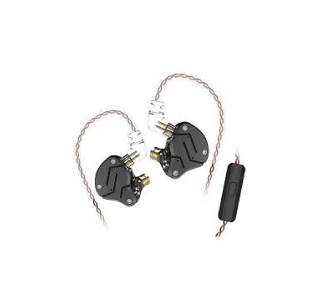 ALLOYSEED - KZ ZSN 1DD+1BA Armature Dual Driver Earphone In Ear HiFi Music Sport Earbud - With Mic