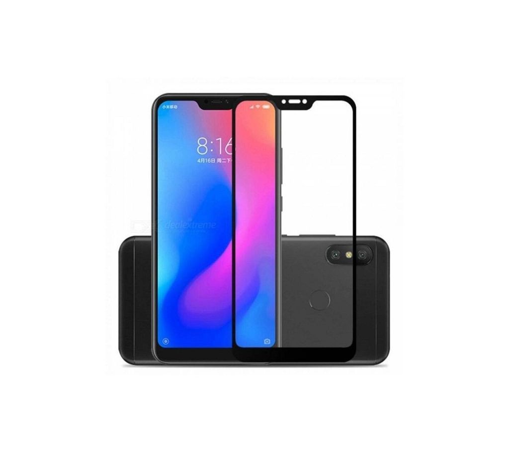 One Plus 6 Tempered 6D Glass Protector Black