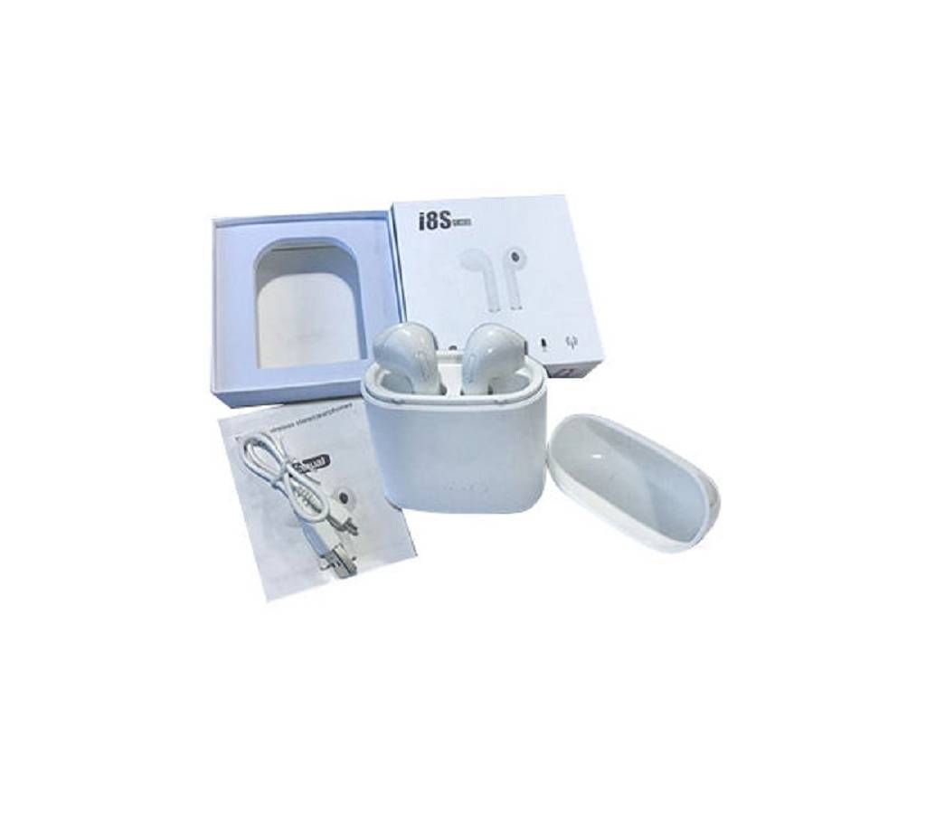 X8S TWS Bluetooth V4.0 Stereo In-Ear Mini Wireless Earphones - White