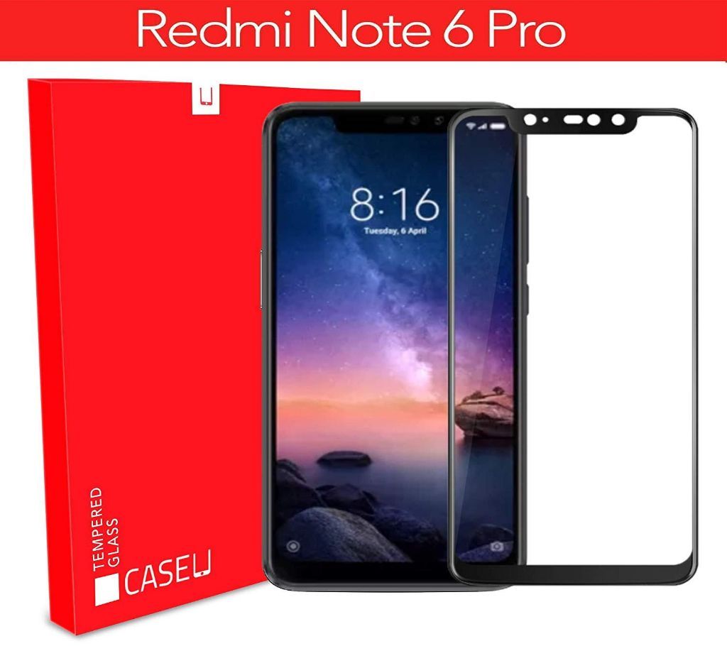 Xiaomi Redmi Note 6 Pro - 6D Tempered Glass HD Screen Protector