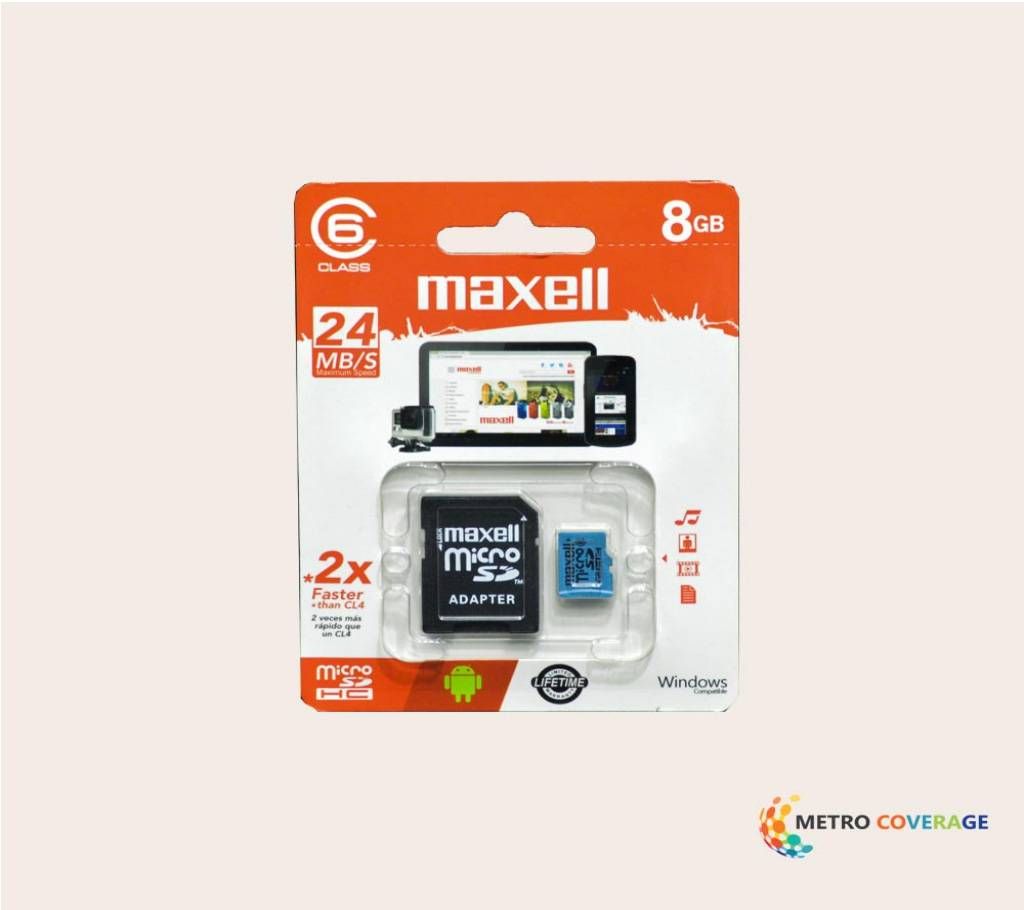 Maxell Micro SD Card 8GB