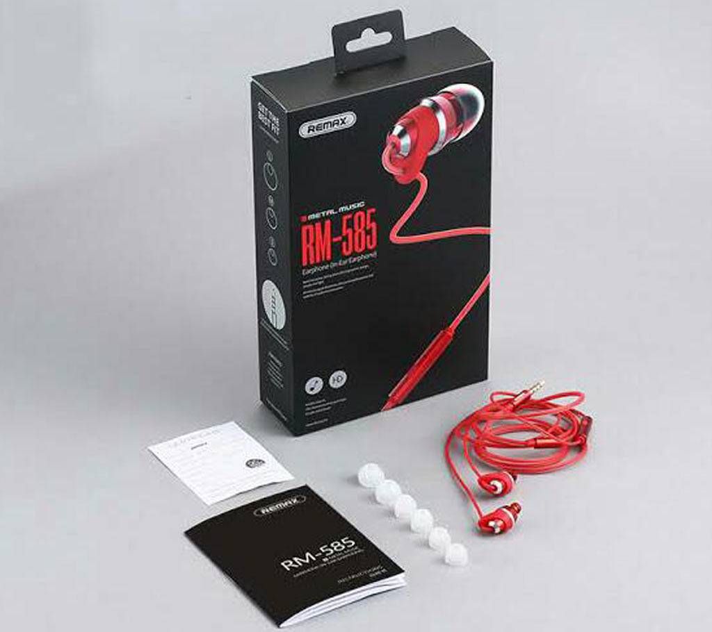 Remax rm585 metal earphone