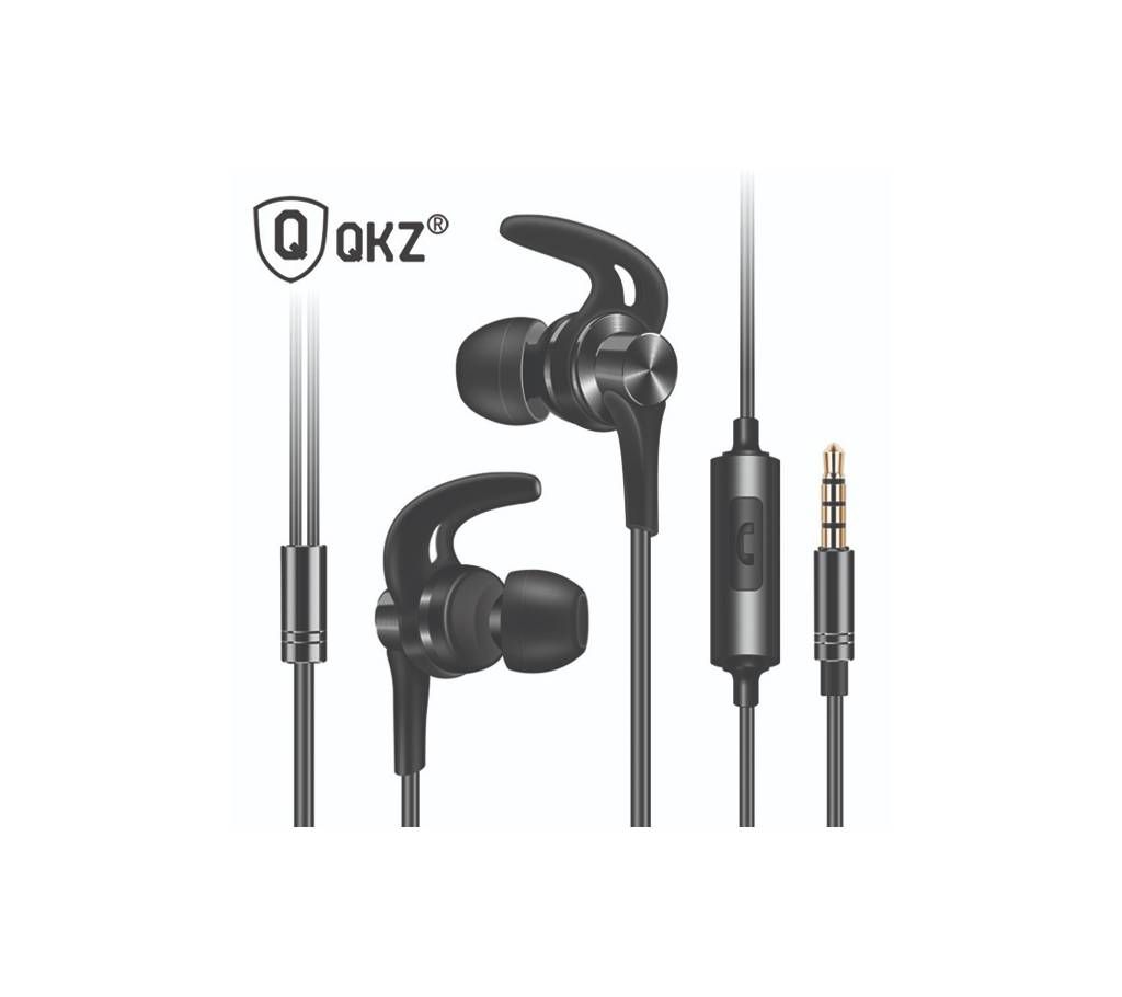 QKZ DT1 Zinc Alloy Metallic In Ear Metallic Earphones