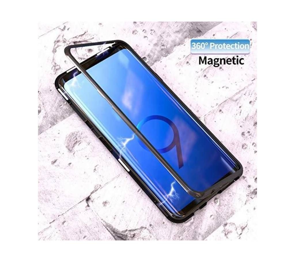 Magnetic Adsorption Ultra Slim Metal 360 Case for Samsung Galaxy S9 - Black