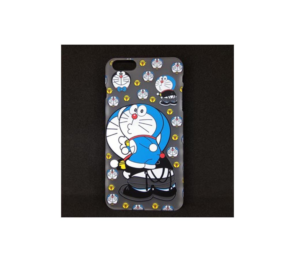 Silicon Back Cover for iPhone 6S plus with doremon logo - Multi color(transplant)