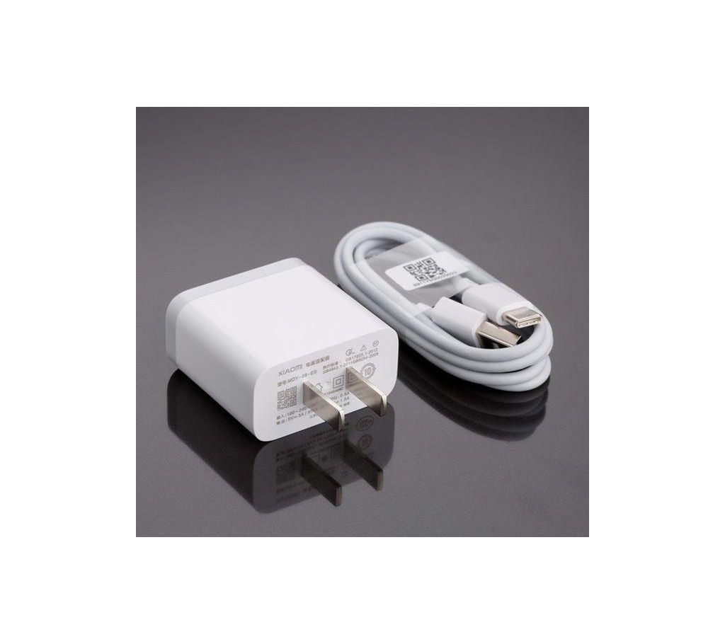 Original Xiaomi Fast Charger With Type-C Cable - White