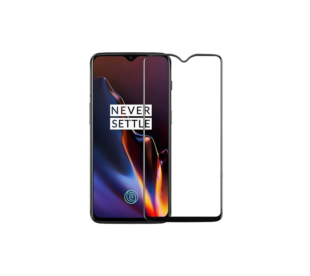  One Plus 6T Tempered 6D Glass Protector Black