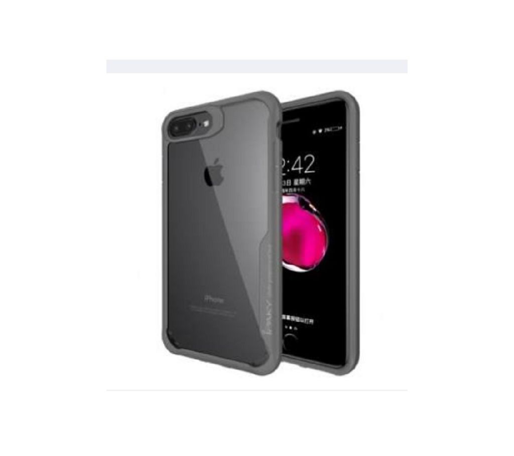 Ipaky Back Cover for iPhone 5/5S -Transparent and Black