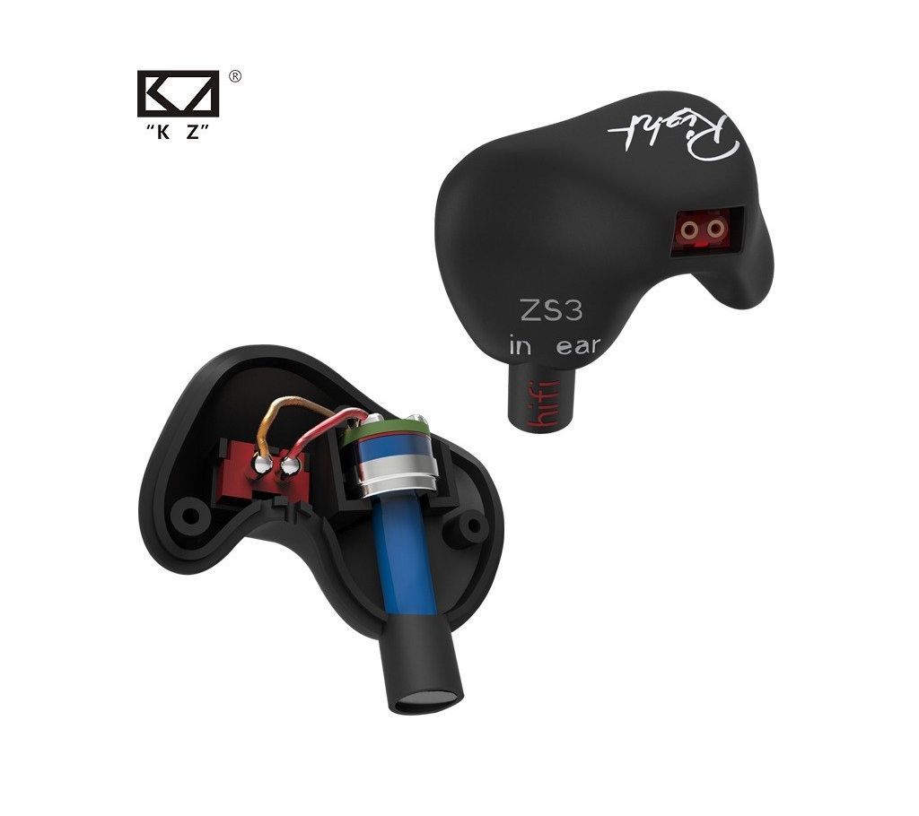 KZ ZS3 Noise Cancelling Headset With Mic Hifi Sport In ear Earphone