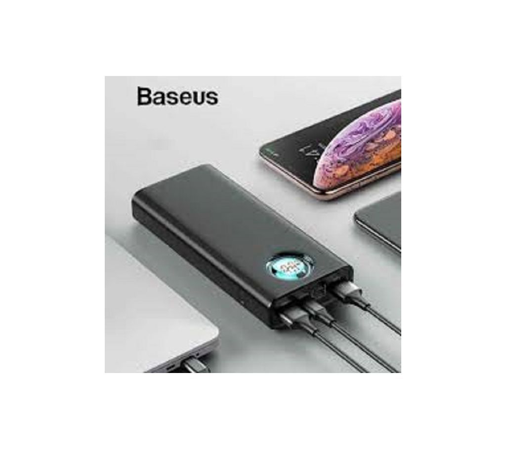20000mAh BASEUS 18W PD3.0+QC3.0 Mulight Quick Charger Power Bank original