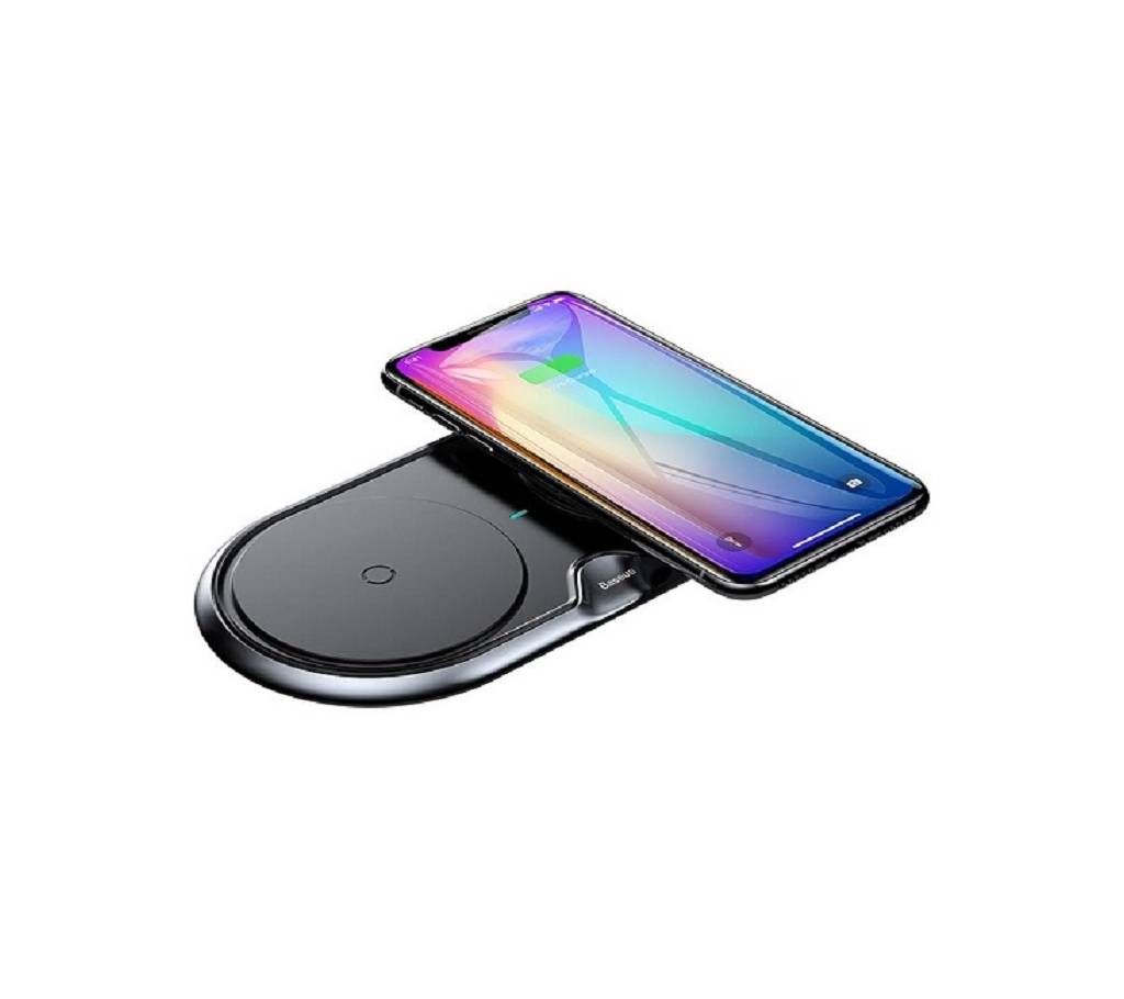 Baseus Dual Wireless Charger 10W Qi Wireless Charging Pad (Original)