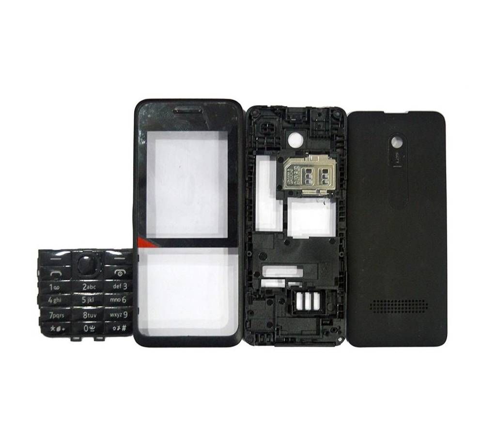  Mobile Casing for Nokia Asha 301 With English Keypad