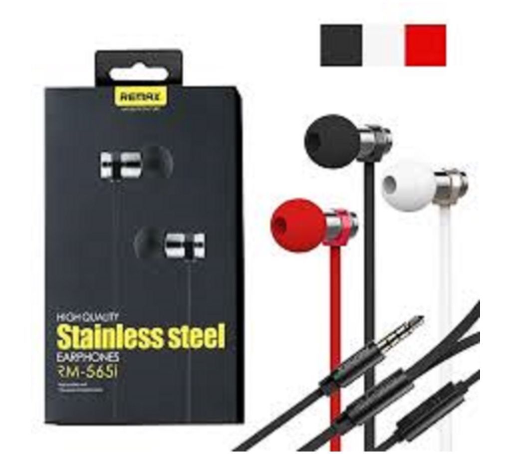 RM-565I STAINLESS STEEL STEREO EARPHONE