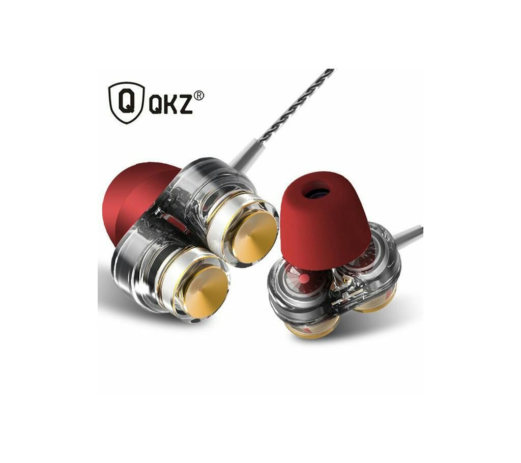 QKZ KD7 Earphones Dual Driver With Mic gaming headset