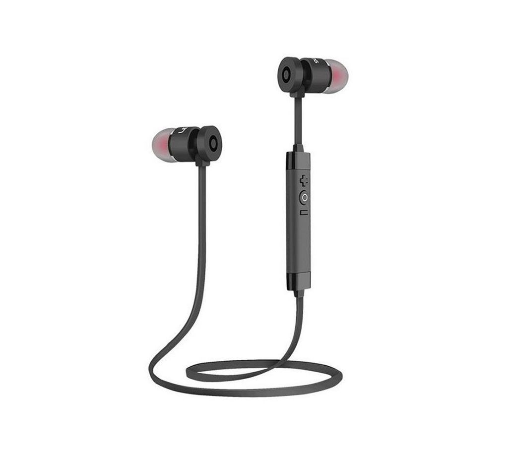 Black Stereo Super Bass Wireless Bluetooth Earphone
