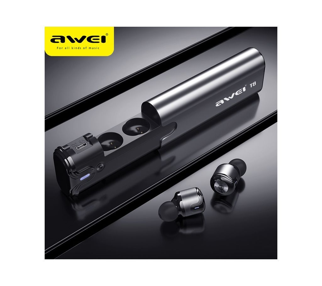 AWEI T8 TWS Bluetooth Earphone Ture Wireless Earbuds