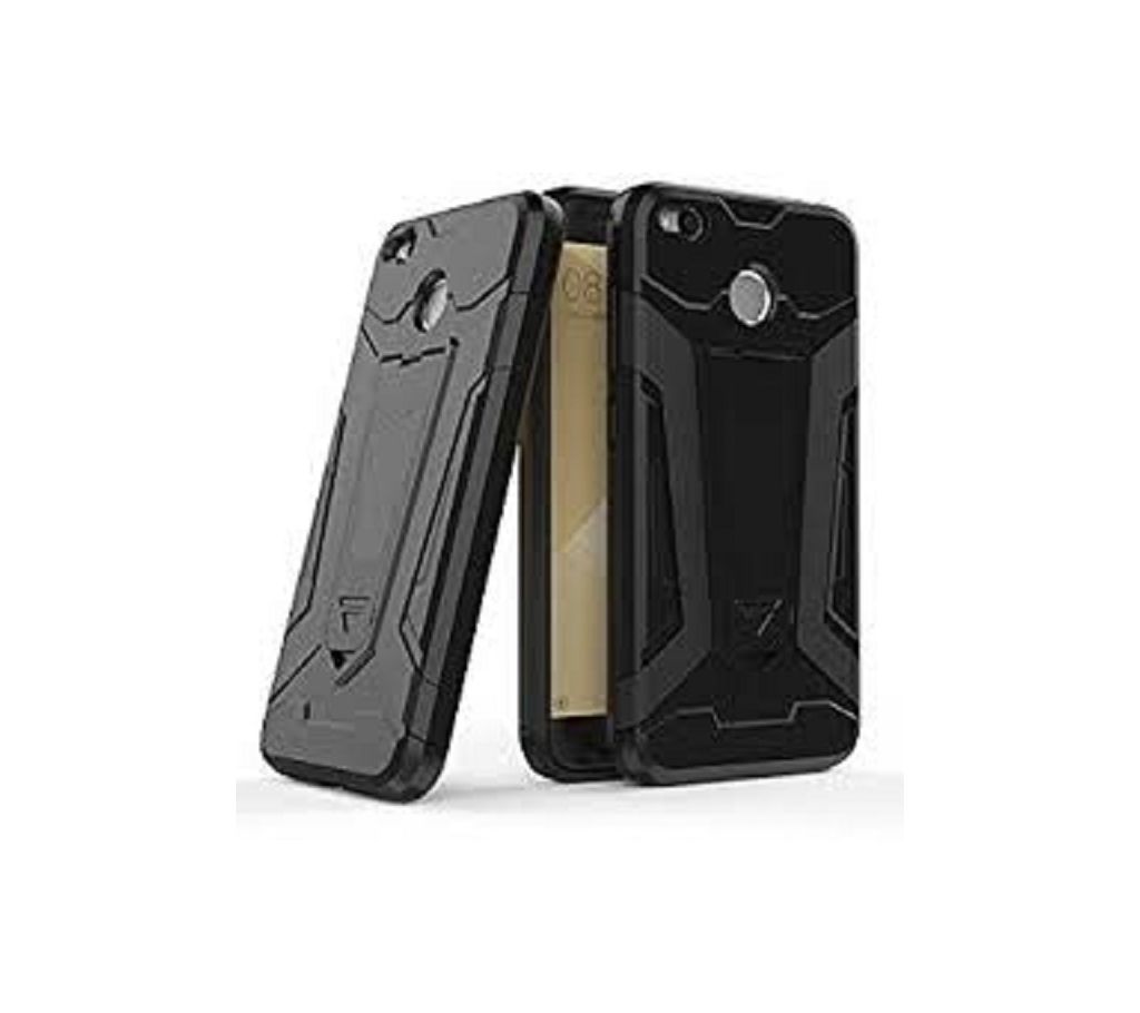 Shockproof Phone Back Cover for Xiaomi Redmi 4X Armor - Black