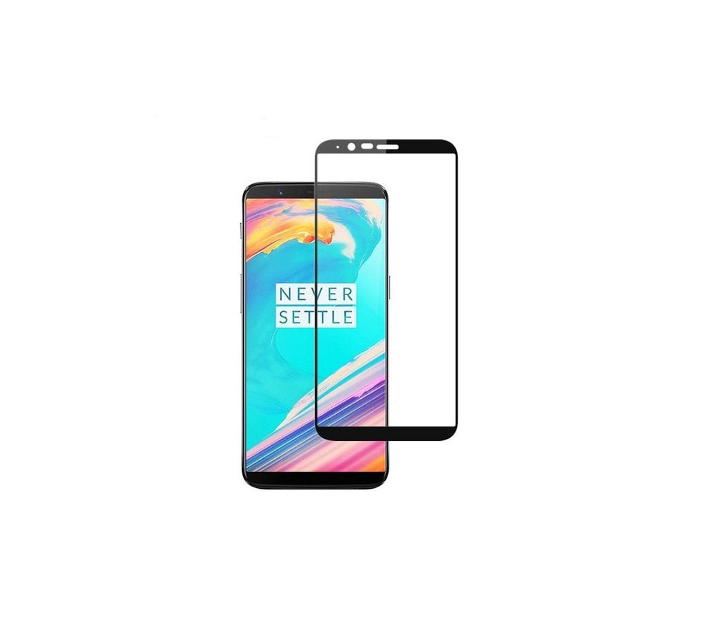  One Plus 5T Tempered 6D Glass Protector Black