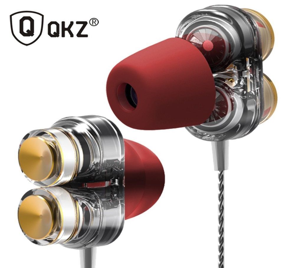 QKZ KD7 Earphones Mini Dual Driver Extra Bass Turbo Wide Sound