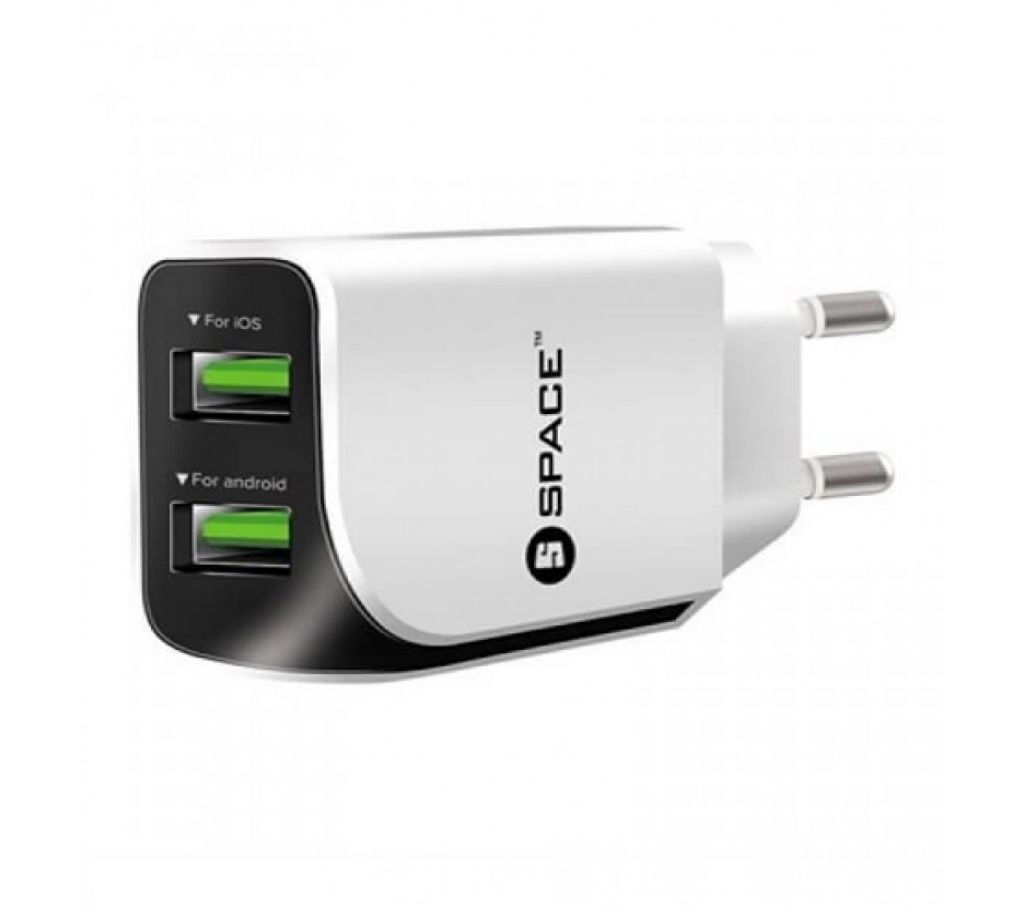 Dual USB Port Travel Charger