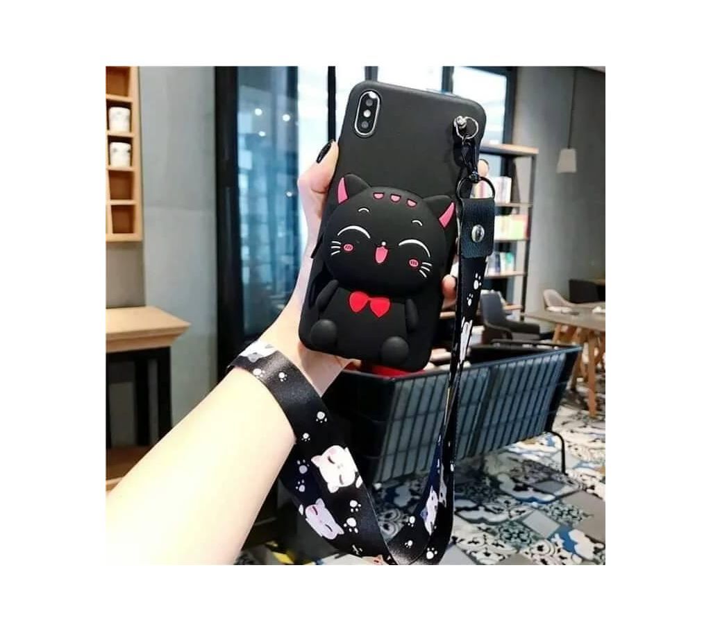 3D Cartoon bag silicone phone case for  (Best Quality)  samsung 11Pro Max