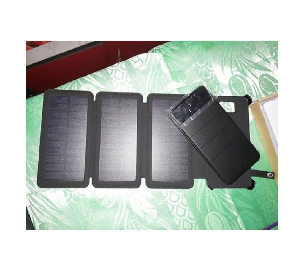 Power Bank With Solar Charging 12000mAh-1 Piece 