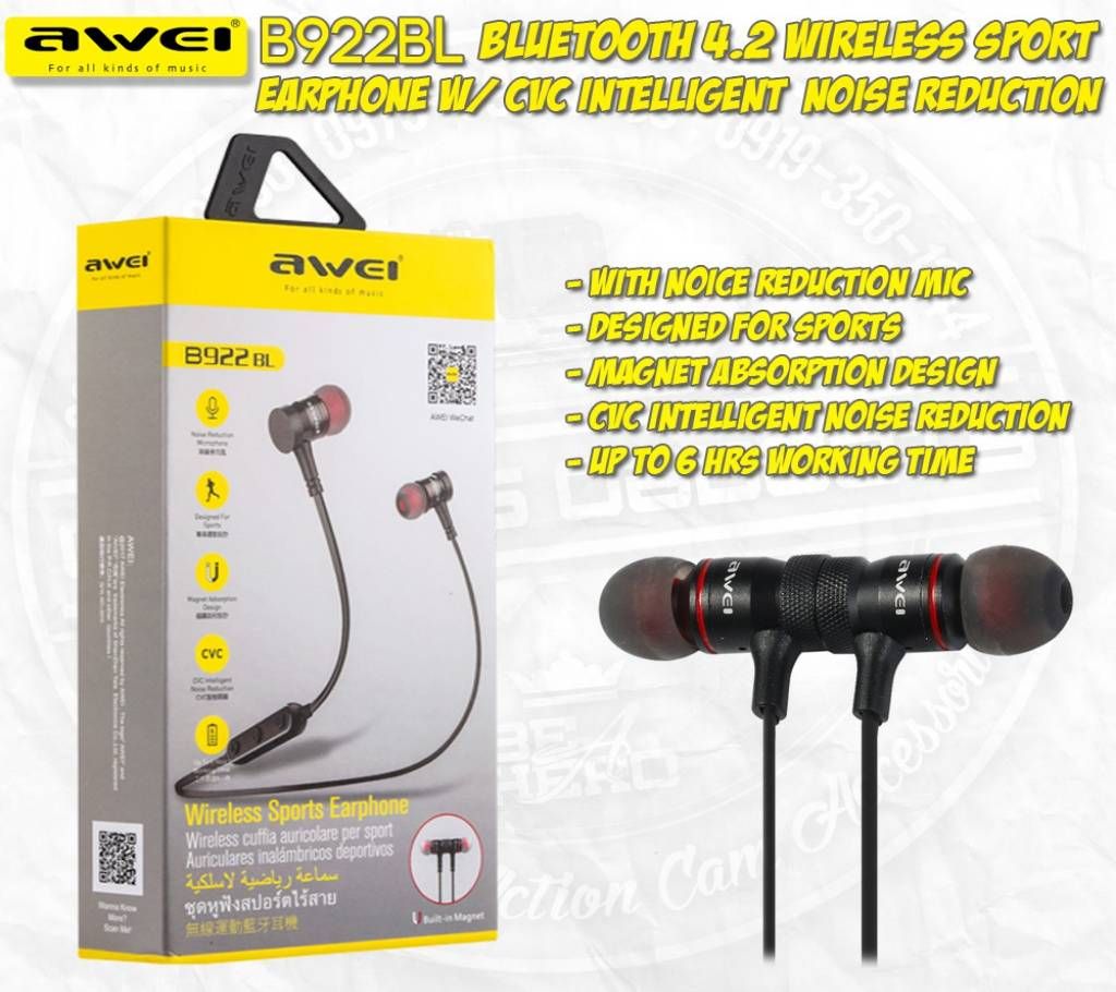 Awei B922 BL Magnetic Sports Wireless Headset