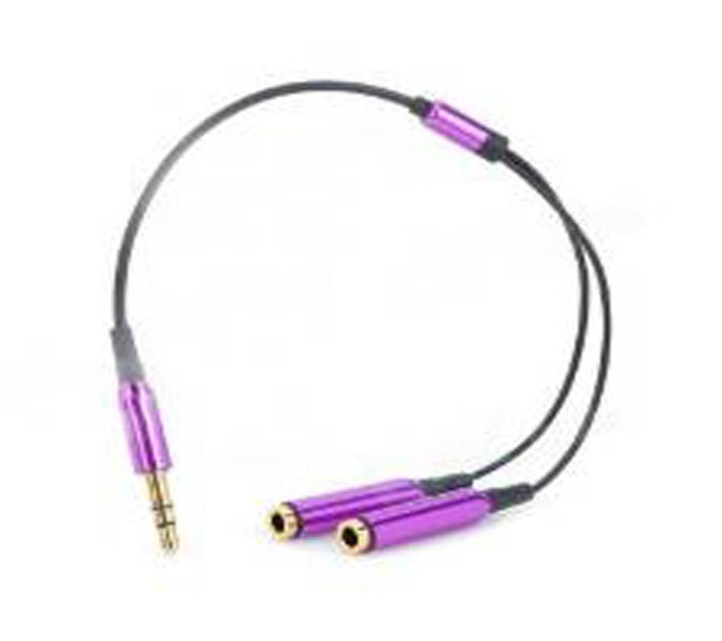 3.5 Male To Female Audio Stereo Y Slipper Cable 