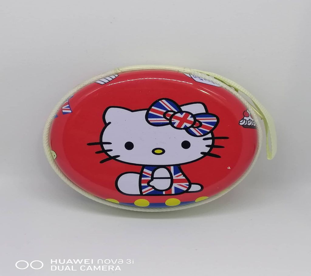 HELLO KITTY Mini Round Earphone Box/Carrier