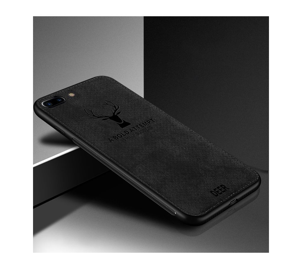 Deer Pattern Protector Back Cover For iPhone 6/6s-Black