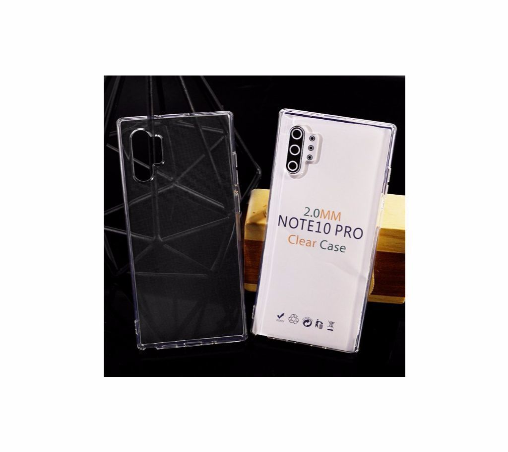 Clear Soft Gel Silicone Case For Samsung Note 10 Pro