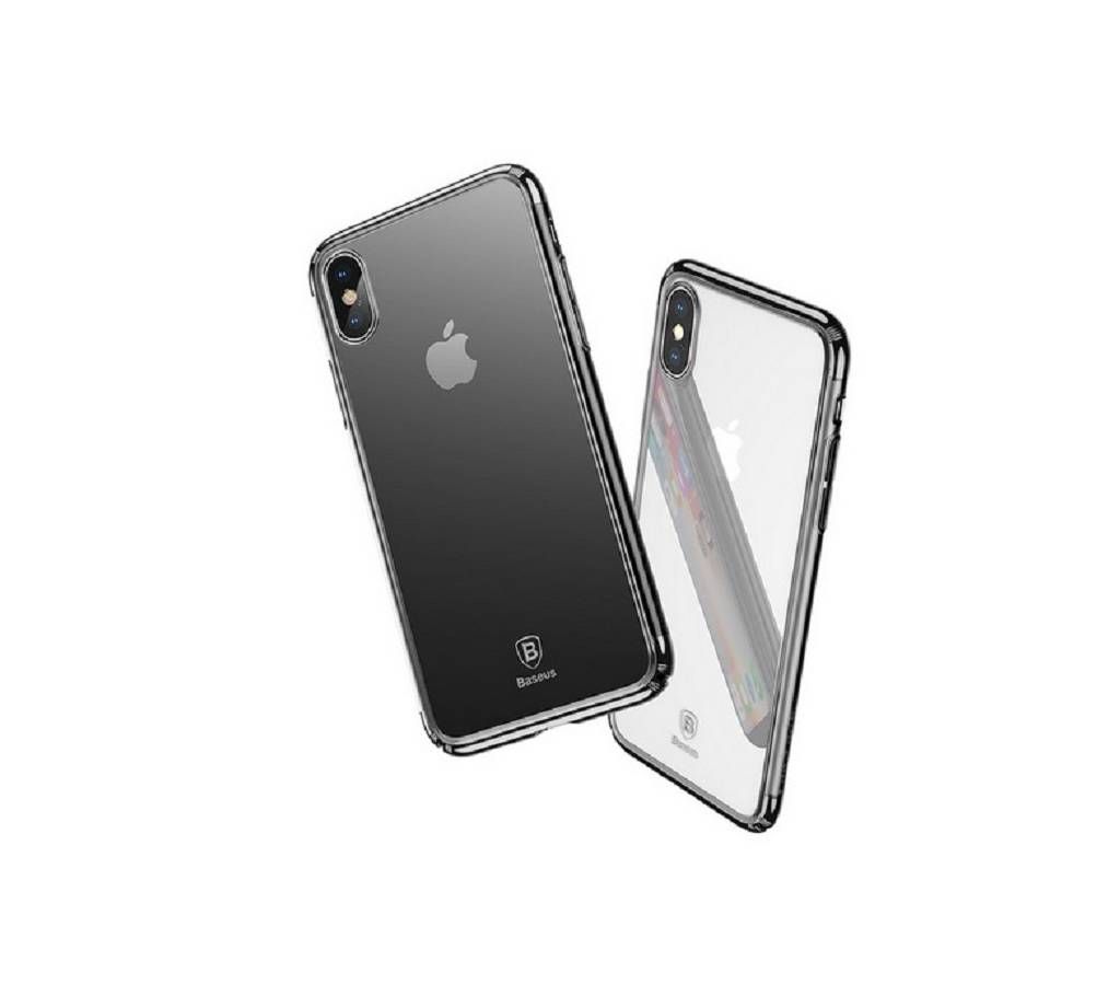 Baseus Transparent Hard Case for iPhone X-Black