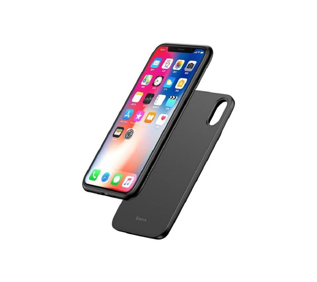 1+1 Wireless Charge Backpack Power Bank - Black