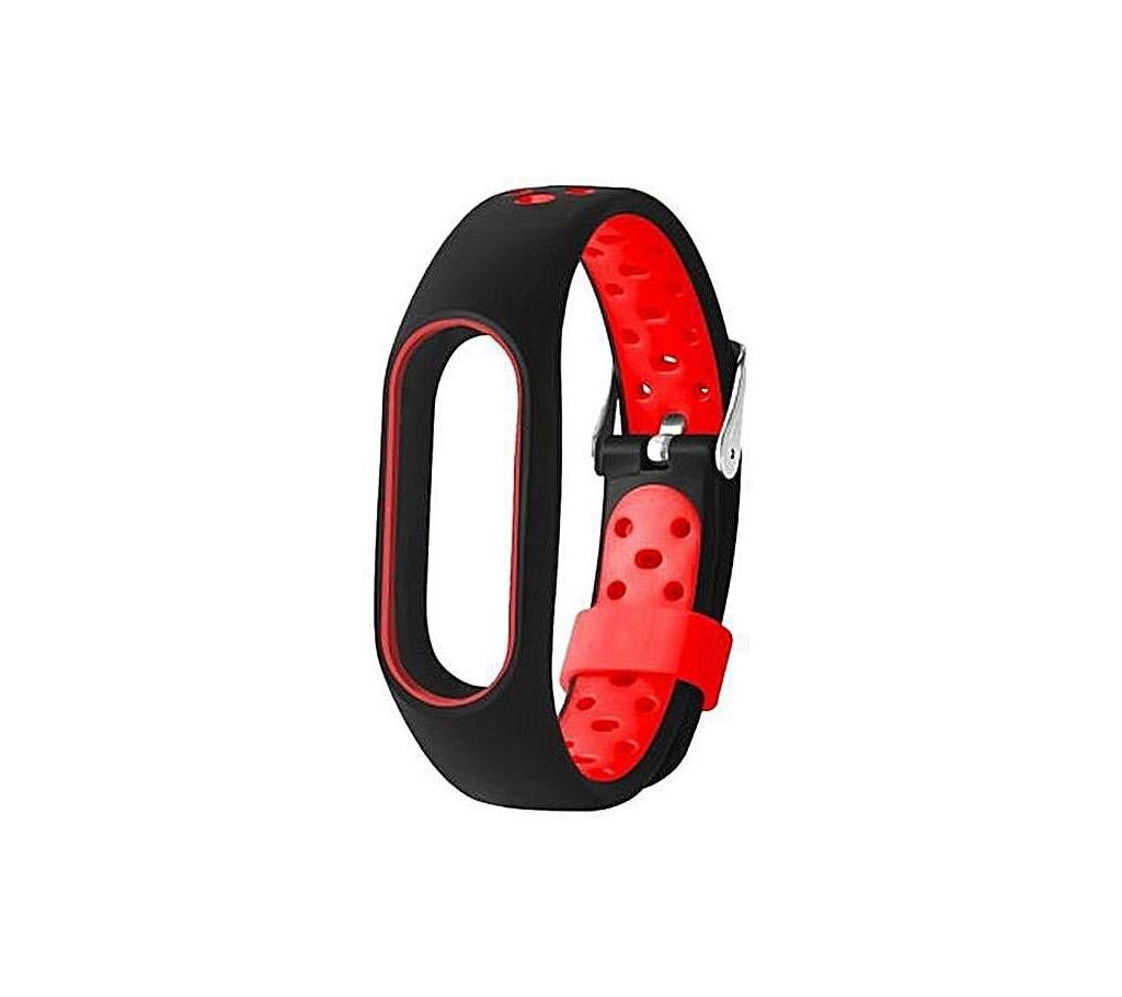 Xiaomi Silicone Strap Bracelet for Mi Band 2 - Black and Red