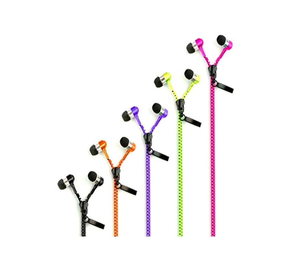 Zipper Earphones with Microphone-1pes