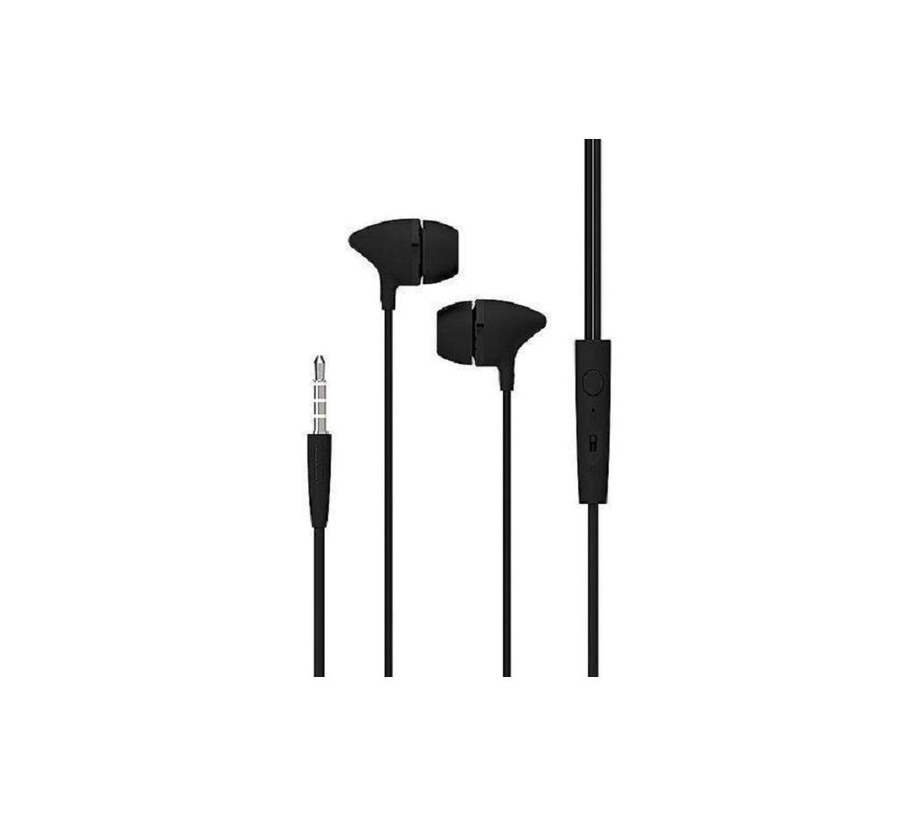 C100 In Ear Wired Earphone - Black