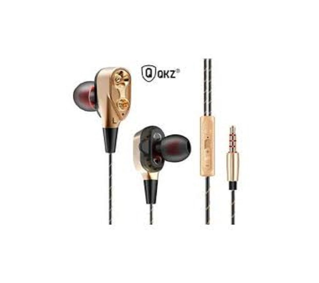 QKZ CK8 Dual Driver Earphone Stereo Bass Sport headset